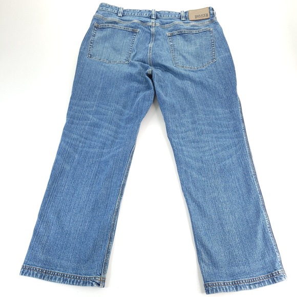 Duluth Trading Flex Ballroom Jeans Mens 36x28 Blue Denim Relaxed Fit ` - Picture 10 of 12